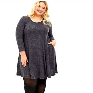 Torrid Soft Lattice Back ALine Mini Dress